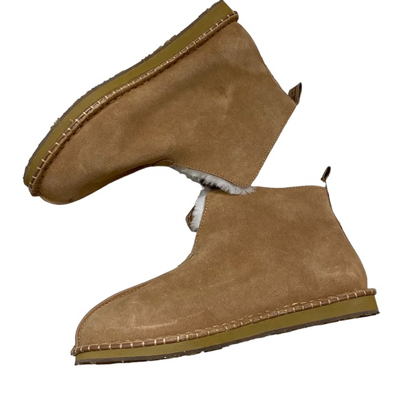 NWOT Australia luxe collective homework suede men boots shearling size US8 - Picture 12 of 13